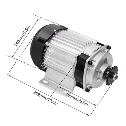 Elektrická tříkolka (bezkartáčový elektromotor, ovladač, plyn) 48v 500w 750w KROXNE - 21  