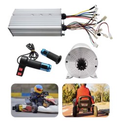 Kit de bricolage de moteur électrique sans balais DC 60 V/72 V avec contrôleur haute vitesse pour GoKart, vélo, scooter KROXNE -