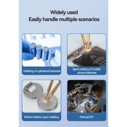 Håndholdt punktsvejser H1 med 11 og H2 med 90 justerbare tilstande til lithiumbatterier KROXNE - 5  